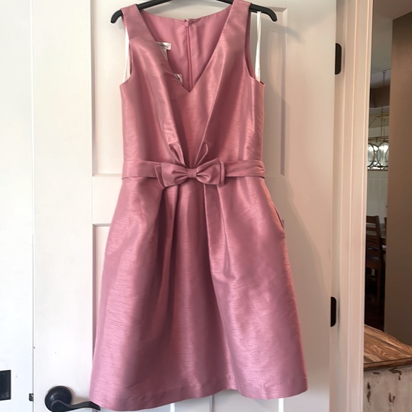 Alfred Sung Mauve dress. Dupioni. Color Begonia - Picture 1 of 8
